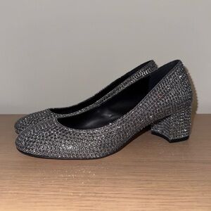 MICHAEL Michael Kors Arabella Kitten Pump | Silver & Black